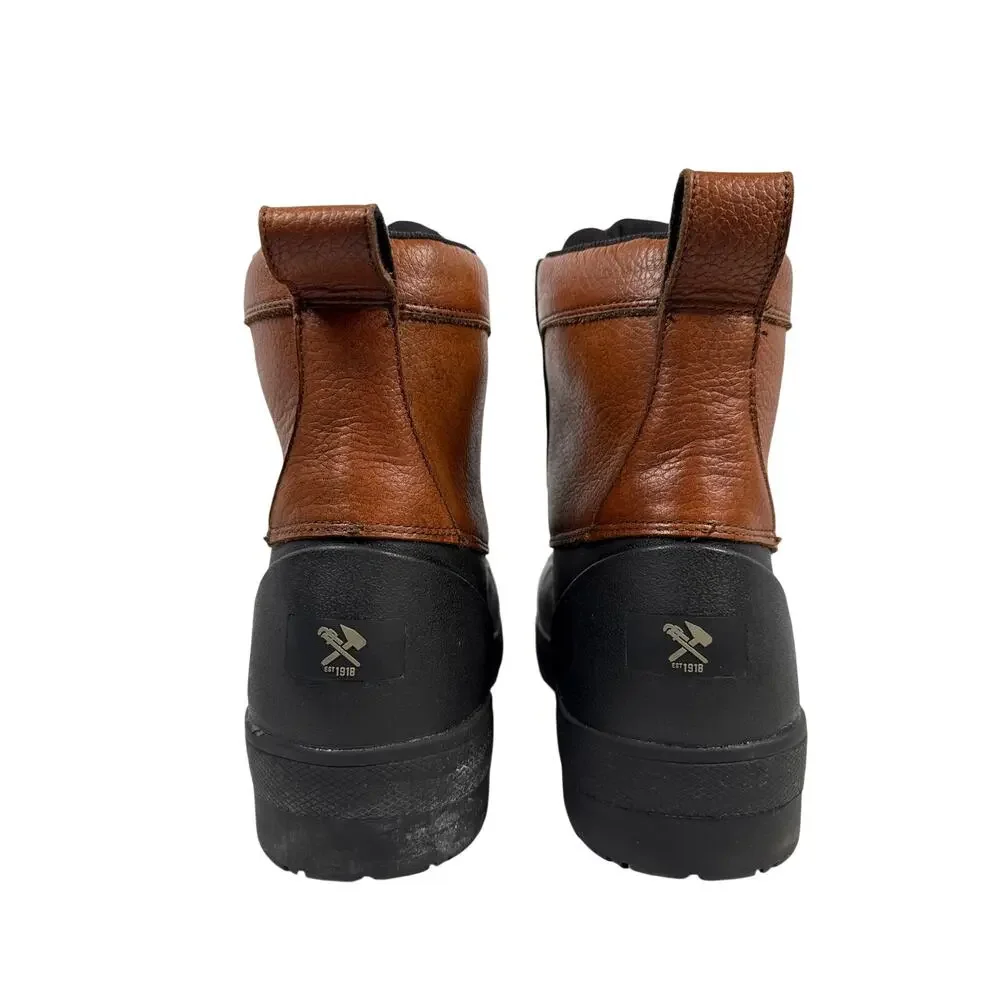 Iron Age Compound Work Boots Composite Toe‎ Mens 13 Extra Wide WP Tan Leather